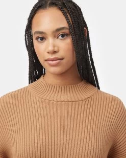 Tentree Highline Rib Tunic Sweater -Tentree Sales Store brown tunic sweater TCW4504 2016 3