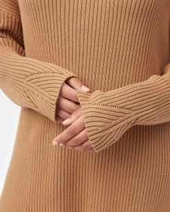 Tentree Highline Rib Tunic Sweater -Tentree Sales Store brown tunic sweater TCW4504 2016 4