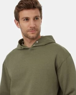 Tentree SeaFleece Snap Hoodie -Tentree Sales Store green basic snap hoodie TCM5033 2401 3