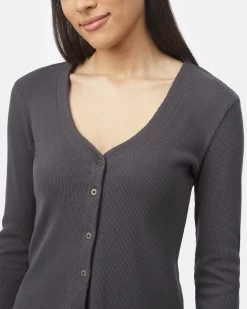 Tentree TreeWaffle Button Front -Tentree Sales Store green button up longsleeve shirt TCW4535 2292 4