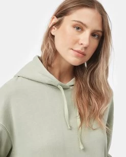 Tentree Organic French Terry Relaxed Hoodie -Tentree Sales Store green cotton relaxed hoodie TCW4491 2255 3
