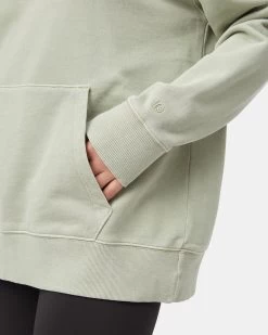 Tentree Organic French Terry Relaxed Hoodie -Tentree Sales Store green cotton relaxed hoodie TCW4491 2255 4