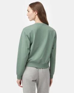 Tentree French Terry V Hem Crew -Tentree Sales Store green v neck sweatshirt TCW4498 2254 2