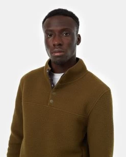 Tentree EcoLoft Quarter Snap -Tentree Sales Store green zip fleece TCM5195 2243 1