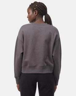 Tentree Recycled Cotton Oversized Cropped Crew 7 Tentree Recycled Cotton Oversized Cropped Crew -Tentree Sales Store grey cropped sweatshirt TCW4495 2275 2