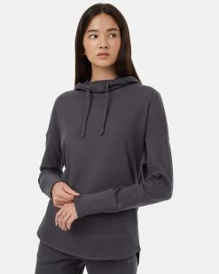 Tentree Luxe Cowl Fleece -Tentree Sales Store grey fleece hoodie TCW3642 2275 3