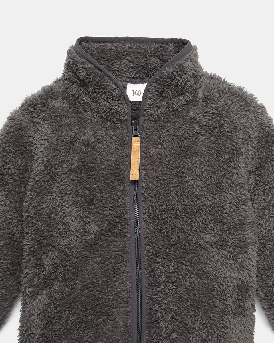 Tentree Kids EcoLoft Teddy Zip Front 2 Tentree Kids EcoLoft Teddy Zip Front - Image 2