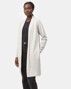 Tentree French Terry Cardigan -Tentree Sales Store grey organic cotton cardigan TCW4499 1478 3