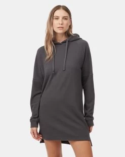 Tentree Luxe Oversized Hoodie Dress -Tentree Sales Store grey relaxed hoodie dress TCW4665 2275 5