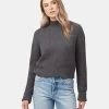 Tentree Highline Rib Cropped Mock Neck