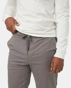 Tentree Stretch Twill Straight Pull On Pant -Tentree Sales Store grey stretch pants TCM4588 2172 3 4491e79e f351 4c50 bff1 88048a796663