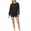 Tentree Active Soft Knit Open Back Crew (Meteorite Black)