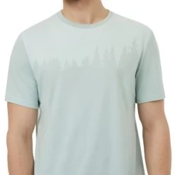Tentree Men's Juniper T-Shirt (Surf Spray Heather/White)