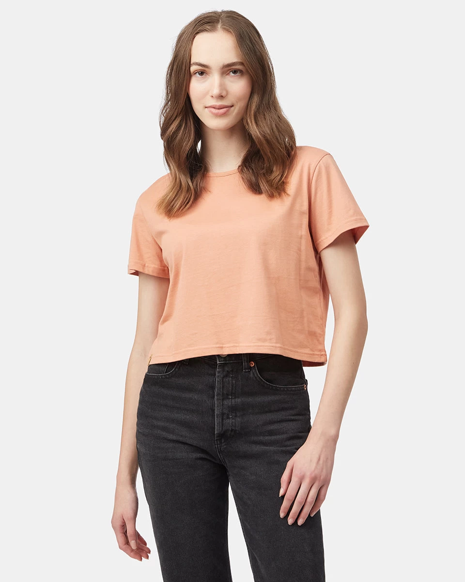 Tentree Organic Cotton Relaxed Cropped T-Shirt 1 Tentree Organic Cotton Relaxed Cropped T-Shirt