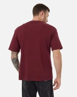 Tentree French Terry Shortsleeve Crew -Tentree Sales Store red basic tee TCM5223 2164 4