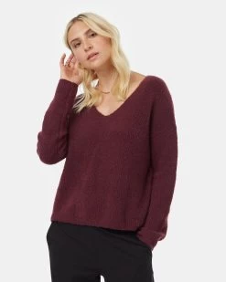 Tentree Highline Fuzzy V-Neck Sweater