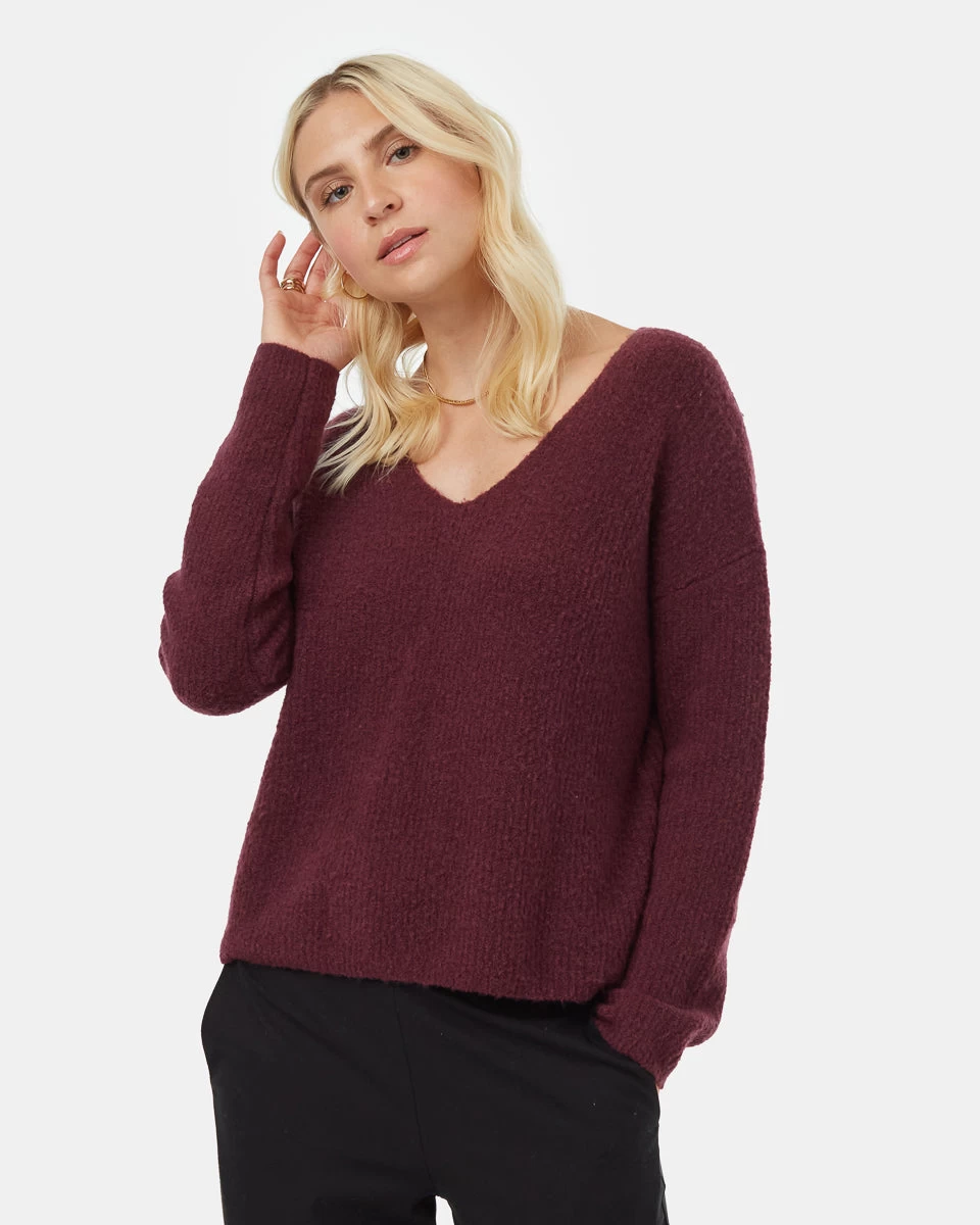 Tentree Highline Fuzzy V-Neck Sweater 1 Tentree Highline Fuzzy V-Neck Sweater