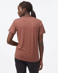 Tentree Find Peace T-Shirt -Tentree Sales Store red graphic tee TCW4540 1366 3