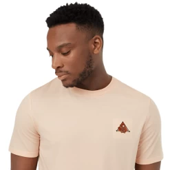 Tentree Men's Sasquatch T-Shirt (Vivid Peach Heather/Tent)