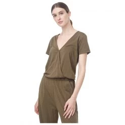 Tentree Blakely S/S Knit Jumpsuit Olive Green