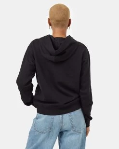 Tentree Peru Embroidered Llama Hoodie -Tentree Sales Store womens black cozy hoodie TCW3504 0164 4