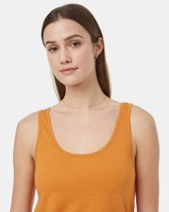 Tentree Treeblend Double Scoop Tank -Tentree Sales Store yellow basic tanktop TCW4919 2408 3