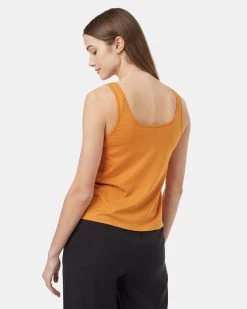 Tentree Treeblend Double Scoop Tank -Tentree Sales Store yellow basic tanktop TCW4919 2408 4